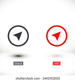 gps vector icon 10 eps , Lorem ipsum Flat design