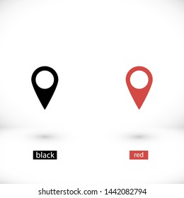 GPS vector icon 10 eps , Lorem ipsum Flat design