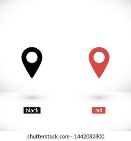 GPS vector icon 10 eps , Lorem ipsum Flat design