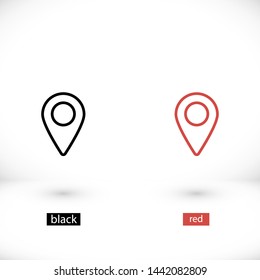 GPS vector icon 10 eps , Lorem ipsum Flat design