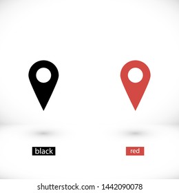 GPS vector icon 10 eps , Lorem ipsum Flat design
