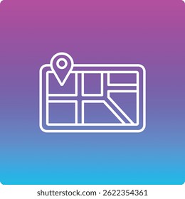 Ícone de vetor do Gps. Pode ser usado para impressão, aplicativos móveis e da Web.