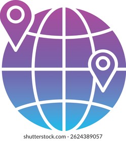 Gps-Vektorsymbol. Kann für Druck-, Mobil- und Web-Anwendungen verwendet werden.