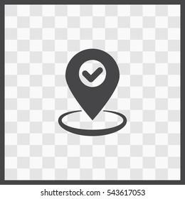 GPS vector icon. Isolated illustration. Business picture.