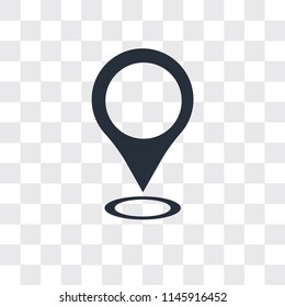 Gps vector icon isolated on transparent background, Gps logo concept