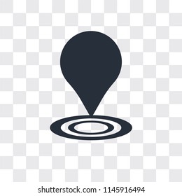 Gps vector icon isolated on transparent background, Gps logo concept