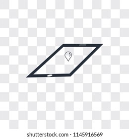 Gps vector icon isolated on transparent background, Gps logo concept
