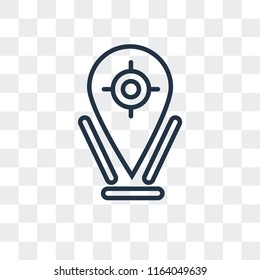 Gps vector icon isolated on transparent background, Gps logo concept