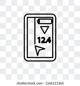 Gps vector icon isolated on transparent background, Gps logo concept