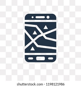 Gps vector icon isolated on transparent background, Gps transparency concept can be used web and mobile