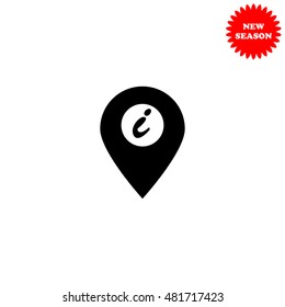 GPS vector icon isolated on white background.