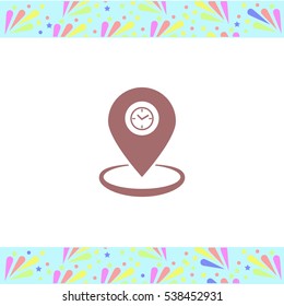 GPS vector icon on white background. Isolated illustration. Business picture.
