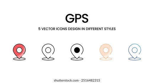 GPS-Vektorsymbol, bereit zur Verwendung der Vektorgrafik