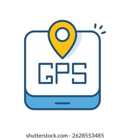 Ilustração de stock de ícone de vetor GPS