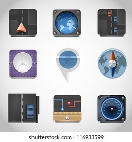 gps vector icons