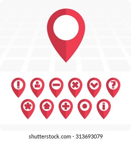 GPS vector icons.