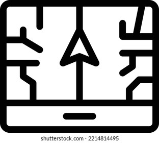 gps  Vector illustration on a transparent background. Premium quality symmbols. Thin line vector icons for concept and graphic design. 
