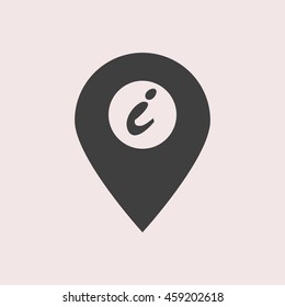 GPS web icon. Isolated illustration