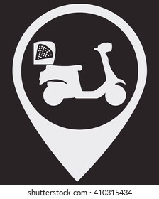 Gps with wifi icon.Gps with wifi icon vector scooter.