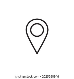 gps,pin icon vector isolated illustration