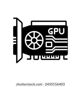 GPU Card icon in vector. Logotype
