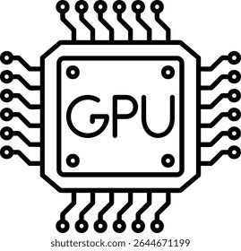 Gpu Filled Style Icon Design