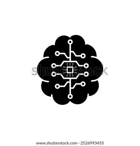 GPU icon. Circuit board icon. simple illustration of graphics card GPU. Personal computer component icon