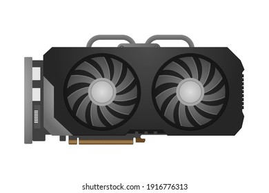 GPU Icon Graphics Processing Unit Vector Illustration