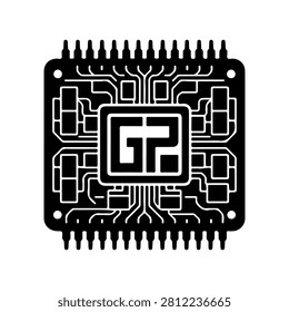 GPU Processor High Performance Graphics Chip Vector Design