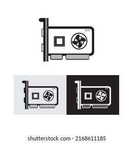 GPU or Video Graphic Card Icon vector illustration