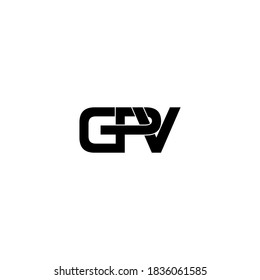 gpv letter original monogram logo design