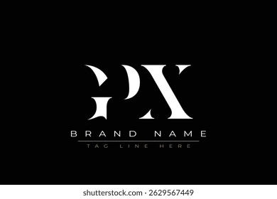 GPX abstract letter logo design. This logo is designed by three abstract letters.