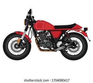 gpx legend 200 color red vector,Red Motorcycle Vector,Vintage red motorcycle