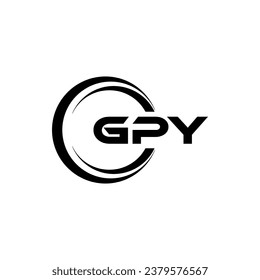 GPY Logo Design, Inspiration for a Unique Identity. Modern Elegance and Creative Design. Watermark Your Success with the Striking this Logo.