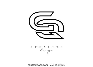 Diseño creativo del logotipo del monograma de GQ-Concepto creativo del diseño de la marca