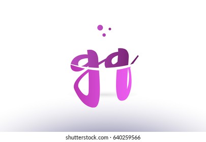 gq g q calligraphy alphabet letter logo 