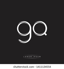 gq g q logo Initial Letter Split Lowercase