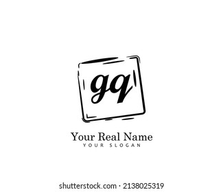 GQ Initial beauty monogram logo vector