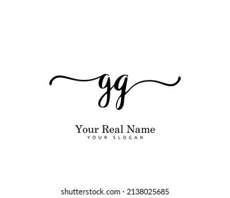 GQ Initial beauty monogram logo vector