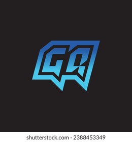 GQ initial inspiration logo design esport and gaming clan ideas