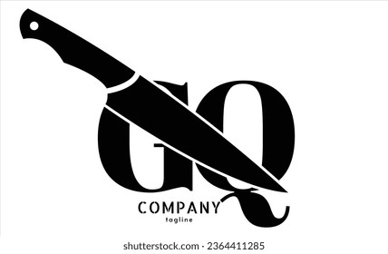 GQ Letter logo design vector template.