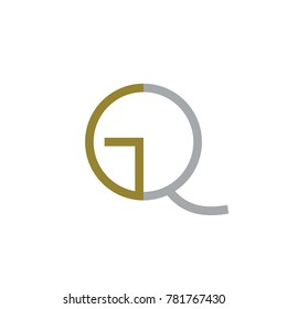 GQ letter logo design vector