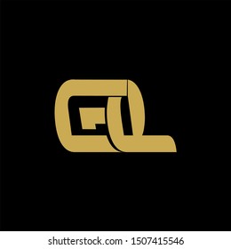 GQ Letter monogram with abstrac concept style design