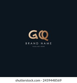 GQ Letters vector logo design