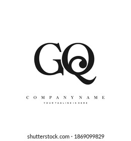 GQ Minimal Luxury Erstmalige Logo-Vektorgrafik.