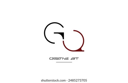 GQ, QG, G, Q abstract letters logo monogram