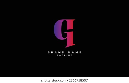 GQ, QG, G9, 9G, Abstract initial monogram letter alphabet logo design