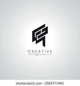 GQ QG Letter Modern Artistic Alphabet Logo Design. Initial Based Vector Template.