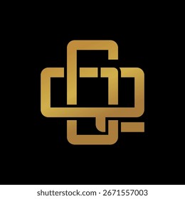 GQ or QG monogram logos overlapping.