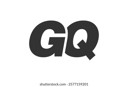 GQ Techno Editable Font Logo For Corporate Branding. Bold, Futuristic Design With Unique Typographic Ideas. Minimal Custom Type And Dynamic Letter Variations For Promotion, Printing, And Book Titles